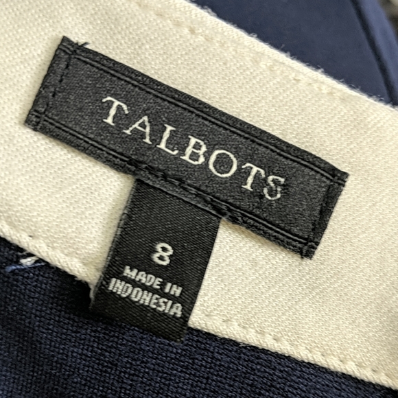 Navy Talbots Dress with White Trim - Picture 4 of 5